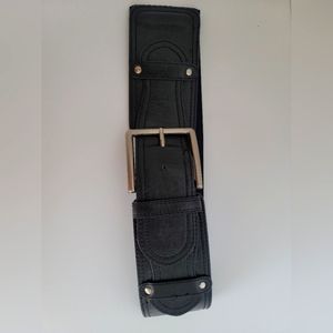 Vintage Elastic Belt Women's Black